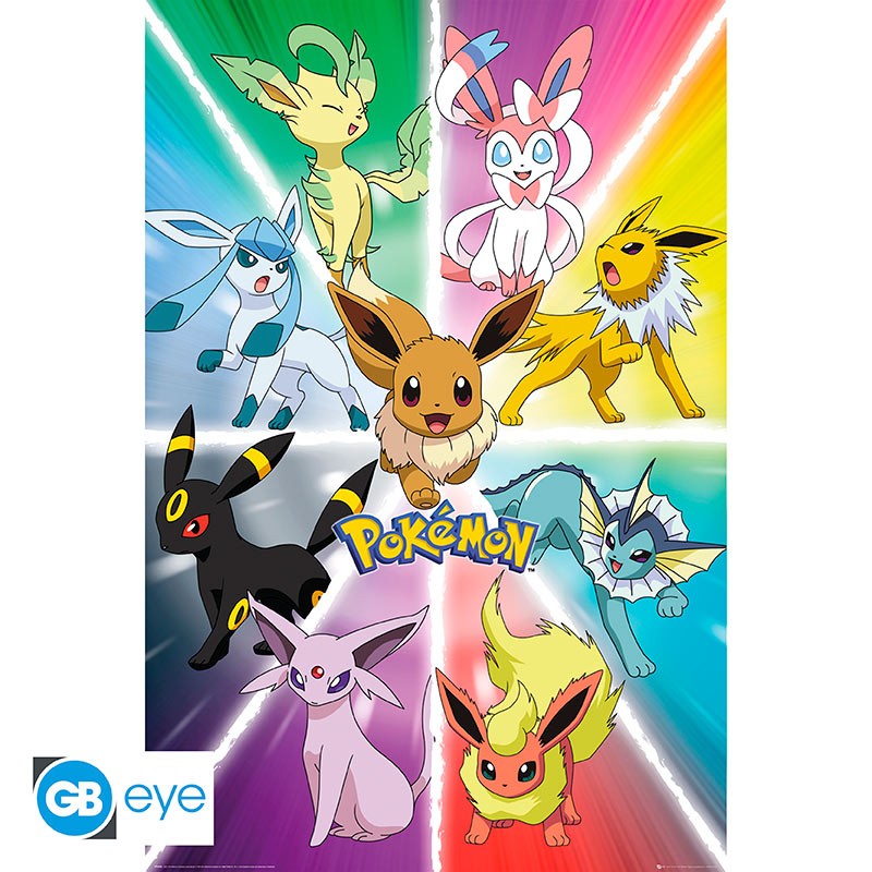 Pokemon Eevee Evolution Maxi Poster Plakat 61 X 91.5cm