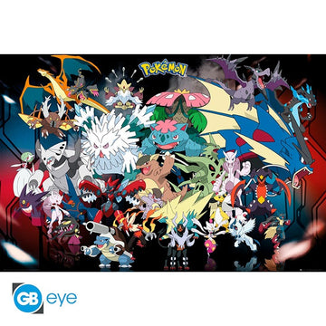 Pokemon Mega Evolution Maxi Poster Plakat 61 X 91.5cm