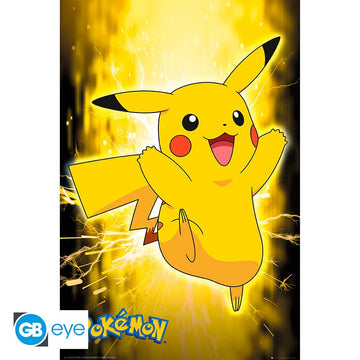 Pokemon Pikachu Neon Maxi Poster Plakat 61 X 91.5cm