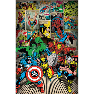 Marvel Comics - Here Come The Heroes Maxi Poster Plakat 61 X 91.5cm