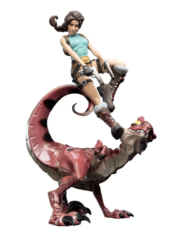 Lara Croft & Raptor Mini Epics Tomb Raider Figurka 24 cm