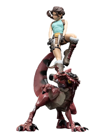 Lara Croft & Raptor Mini Epics Tomb Raider Figurka 24 cm