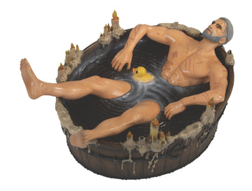 Geralt in the Bath The Witcher 3 Wild Hunt Figurka 9 cm