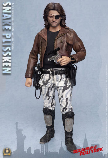 Snake Plissken Sculpted Hair Version Escape from New York Crown Series Action Figure 1/6 Figurka 30 cm