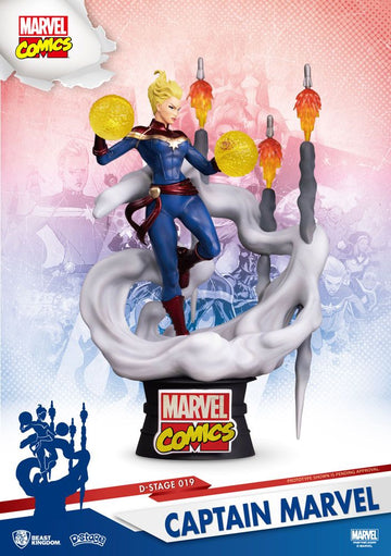 Captain Marvel Diorama Marvel Comics D-Stage Figurka 16 cm