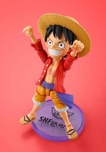 Monkey D. Luffy One PIece World Collactable Figures x S.H. Figuarts Figurka 8 cm