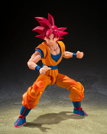 Super Saiyan God Son Goku God Aura Dragon Ball Super S.H.Figuarts Figurka 15 cm