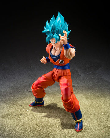Super Saiyan God Super Son Goku Blue power transcending Limits Dragon Ball Super S.H.Figuarts Figurka 15 cm