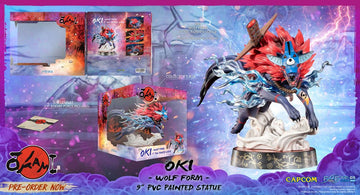 Oki Wolf Form Okami Figurka 21 cm