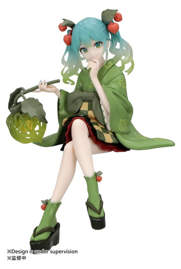 Hatsune Miku Flower Fairy Winter Cherry Green Color Ver. Noodle Stopper Figurka 15 cm