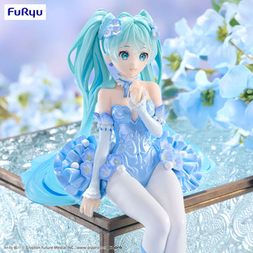 Hatsune Miku Flower Fairy Nemophila Noodle Stopper Figurka 15 cm