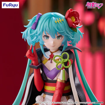 Hatsune Miku Flower Fairy Camellia Noodle Stopper Figurka 15 cm