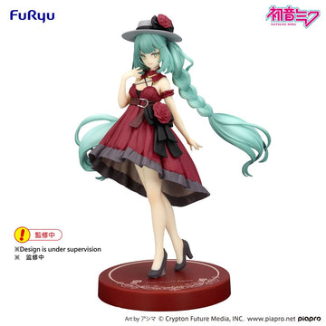 Hatsune Miku Outing Dress Red Color Ver. Trio-Try-iT Figurka 19 cm