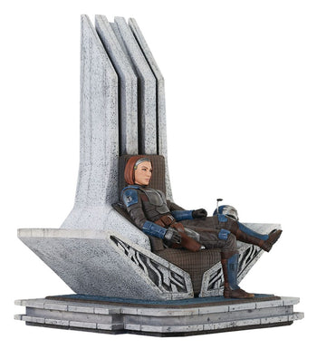 Bo-Katan Kryze on Throne Star Wars: The Mandalorian Premier Collection 1/7 Figurka 35 cm