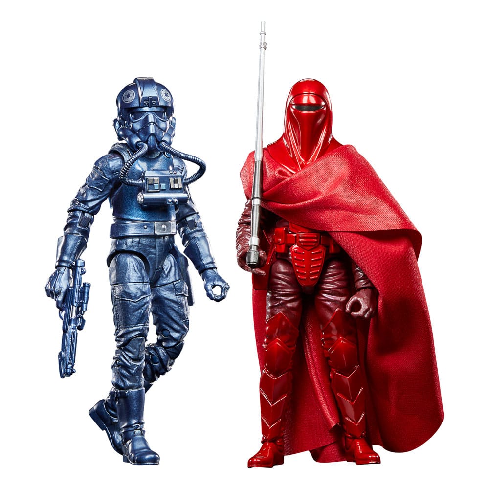 2-Pack Emperor's Royal Guard & TIE Fighter Pilot Exclusive Star Wars Episode VI Black Series Carbonized Figurki 15 cm