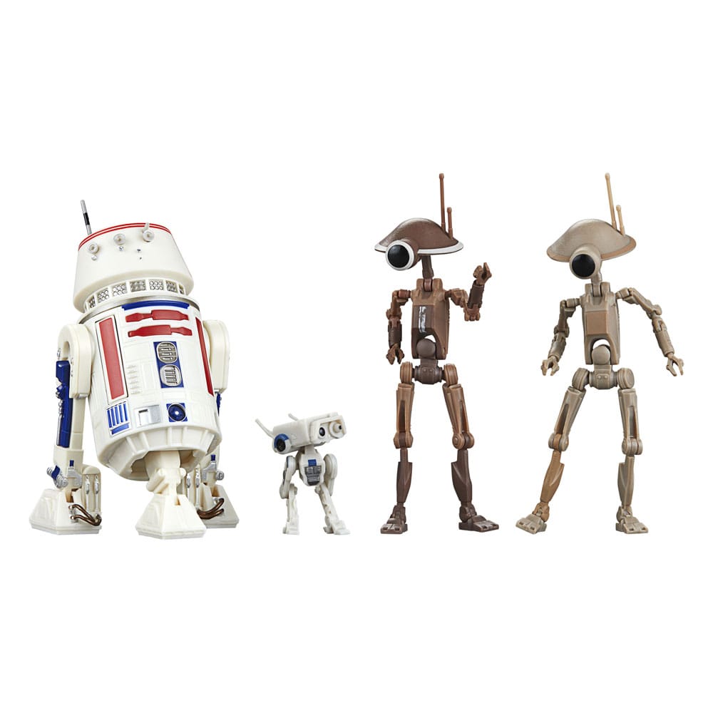 R5-D4, BD-72 & Pit Droids Star Wars: The Mandalorian Black Series 4-Pack Figurki