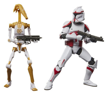 Phase I Assault Trooper & Battle Droid Officer Star Wars: Battlefront II Black Series 2-Pack Figurki 15 cm