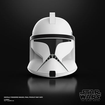 Phase I Clone Trooper Star Wars Episode II Black Series Electronic Helmet Replika