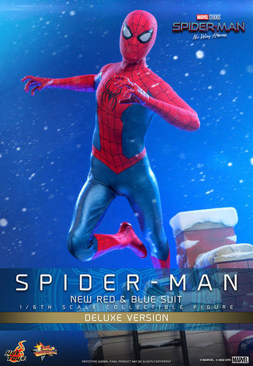 Spider-Man New Red and Blue Suit Marvel Spider-Man: No Way Home Movie Masterpiece 1/6 Deluxe Version 28 cm