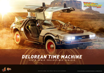 DeLorean Time Machine Back to the Future III Movie Masterpiece Vehicle 1/6 Figurka 72 cm