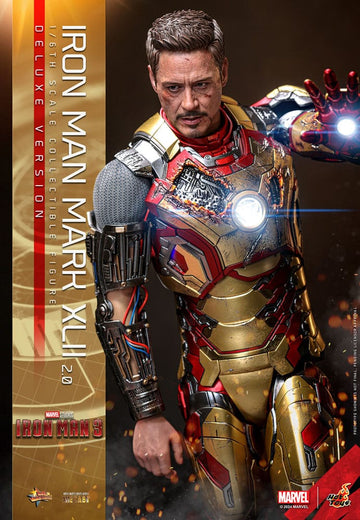 Iron Man Mark XLII (2.0) Iron Man 3 Movie Masterpiece Diecast Deluxe 1/6 Figurka 32 cm