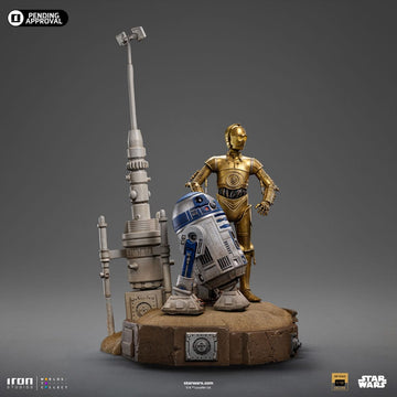 C-3PO & R2D2 Star Wars Deluxe Art 1/10 Figurka 31 cm