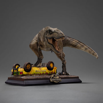 T-Rex Attack Jurassic Park Icons Figurka 15 cm