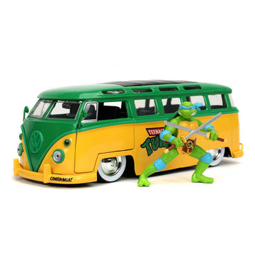 Leonardo Teenage Mutant Ninja Turtles1962 VW Bus Diecast Model 1/24 Figurka 7 cm