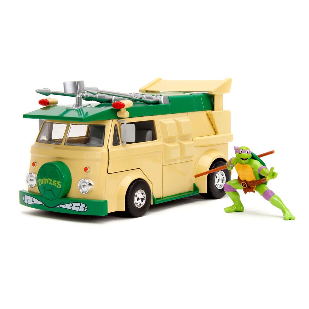 Donatello Teenage Mutant Ninja Turtles Party Wagon Diecast Model 1/24 Figurka 7 cm