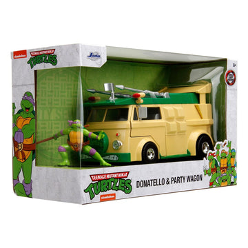 Donatello Teenage Mutant Ninja Turtles Party Wagon Diecast Model 1/24 Figurka 7 cm