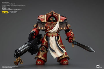 Blood Angels Crimson Paladins Squad Crimson Paladin with Iliastus Assault Cannon Warhammer The Horus Heresy 1/18 Figurka 14 cm