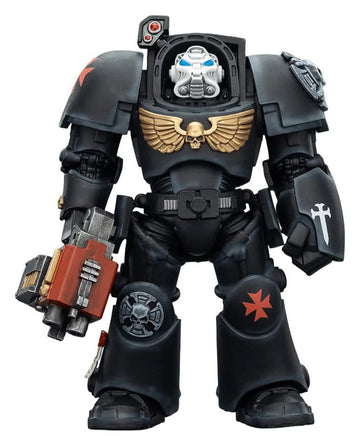 Black Templars Terminator 2 with Power Fist and Storm Bolter Warhammer 40k 1/18 Figurka 14 cm