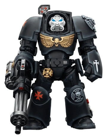 Black Templars Terminator 3 with Power Fist and Assault Cannon Warhammer 40k 1/18 Figurka 14 cm