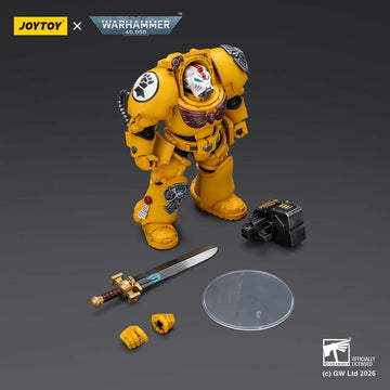 Imperial Fists Terminator 1 with Power Sword and Storm Bolter Warhammer 40k 1/18 Figurka 14 cm