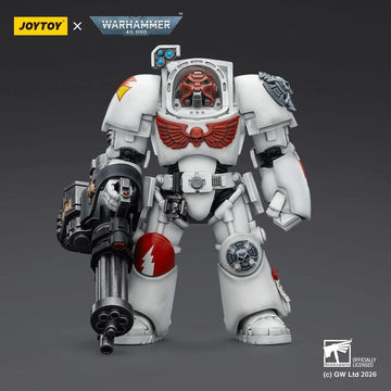 White Scars Terminator 3 with Power Fist and Assault Cannon Warhammer 40k 1/18 Figurka 14 cm