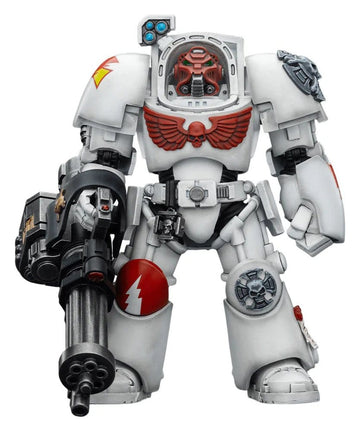 White Scars Terminator 3 with Power Fist and Assault Cannon Warhammer 40k 1/18 Figurka 14 cm