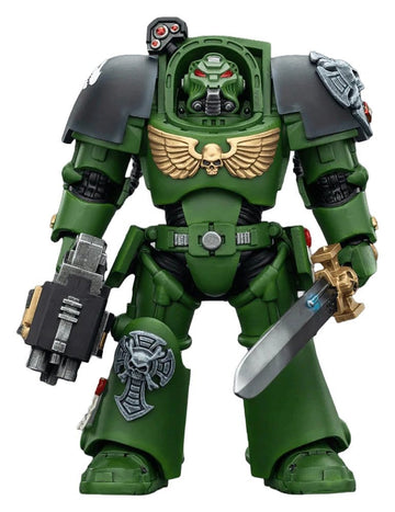 Salamanders Terminator 1 with Power Sword and Storm Bolter Warhammer 40k 1/18 Figurka 14 cm