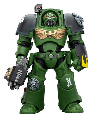 Salamanders Terminator 2 with Power Fist and Storm Bolter Warhammer 40k 1/18 Figurka 14 cm