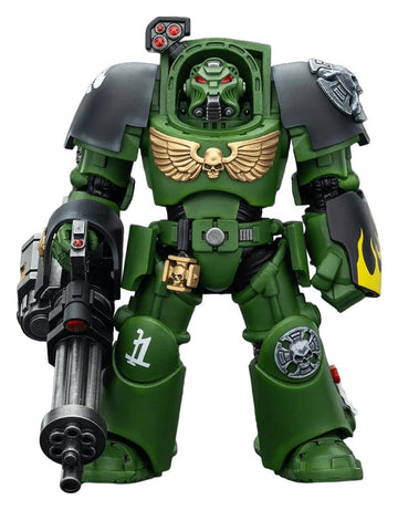 Salamanders Terminator 3 with Power Fist and Assault Cannon Warhammer 40k 1/18 Figurka 14 cm