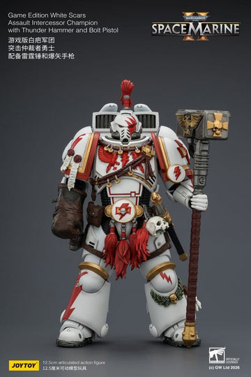 White Scars Assault Intercessor Champion Warhammer Game Edition 1/18 Figurka 13 cm