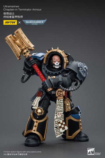 Ultramarines Chaplain in Terminator Armour Warhammer 40k 1/18 Figurka 12 cm