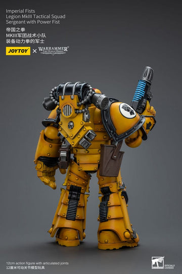 Imperial Fists Legion MkIII Tactical Squad Sergeant with Power Fist Warhammer The Horus Heresy 1/18 Figurka 12 cm