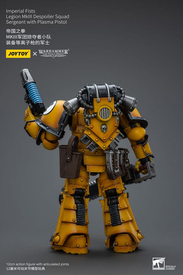 Imperial Fists Legion MkIII Despoiler Squad Sergeant with Plasma Pistol Warhammer The Horus Heresy 1/18 Figurka 12 cm