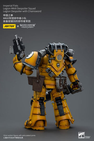 Imperial Fists Legion MkIII Despoiler Squad Legion Despoiler with Chainsword Warhammer The Horus Heresy 1/18 Figurka 12 cm