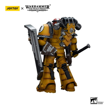 Imperial Fists Legion MkIII Breacher Squad Sergeant with Thunder Hammer Warhammer 1/18 Figurka 12 cm