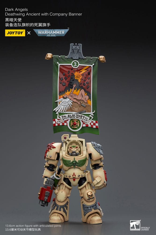 Dark Angels Deathwing Ancient with Company Banner Warhammer 40k 1/18 Figurka 12 cm