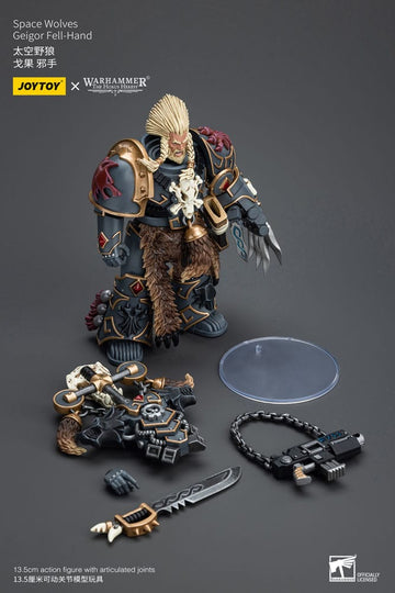 Space Wolves Geigor Fell-Hand Warhammer The Horus Heresy 1/18 Figurka 12 cm