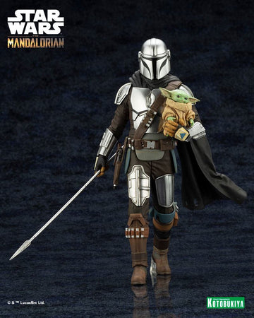 Mandalorian & Grogu with Beskar Staff Star Wars The Mandalorian ARTFX 1/10 Figurka 18 cm