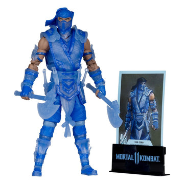 Sub-Zero Mortal Kombat Glow in the Dark Edition Gold Label Figurka 18 cm