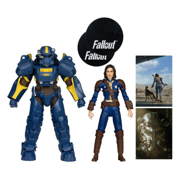 T-60 Vault Tec & Sole Survivor Fallout 4 2-Pack Figurki 18 cm